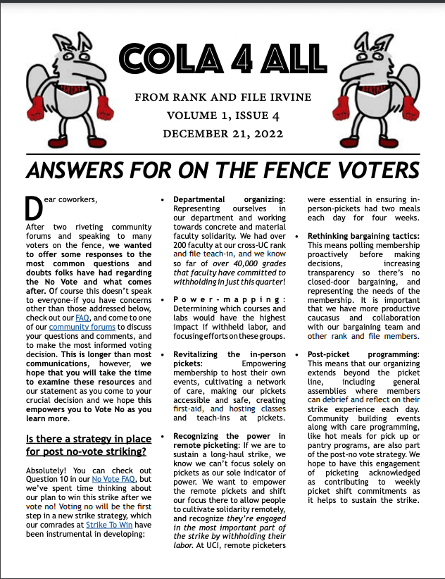 Answers for On The Fence Voters | Dec 21,2022